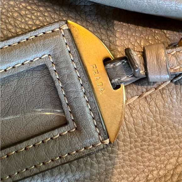 Prada Zip Top Convertible Tote Vitello Daino Large - Picture 10 of 10